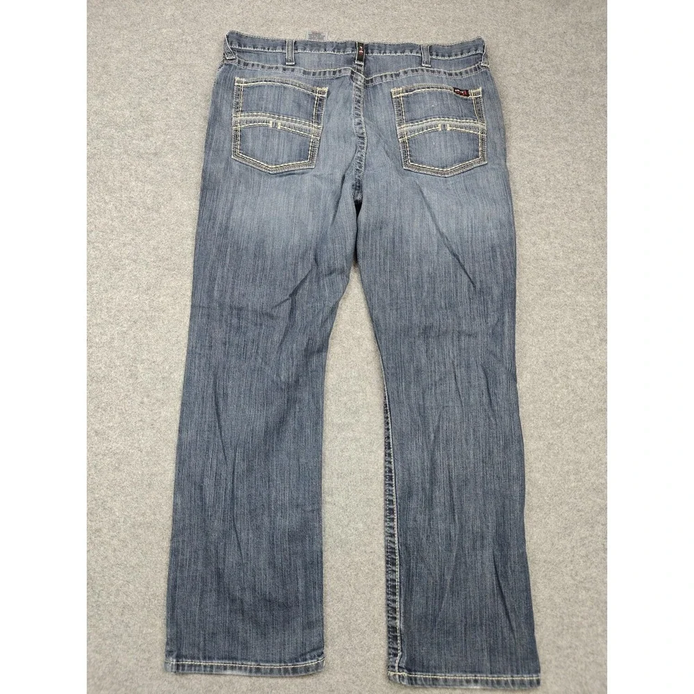 Ariat FR M5 Straight Leg Jeans Mens 40x32 Blue Medium Wash FR Stretch Denim